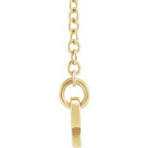 14K Yellow Gold Taurus 20.34 X 5.35 Mm 18 In Polished Taurus Necklace