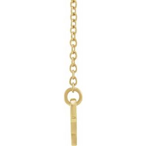 14K Yellow Gold Capricorn 26.93 X 7.59 Mm 18 In Polished Capricorn Necklace