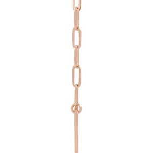 14K Rose Gold 12 X 11 Mm 18 In Polished Engravable Heart Necklace