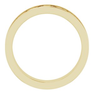 14K Yellow Gold 4.41 Mm Polished Sculptural Band Size 7
