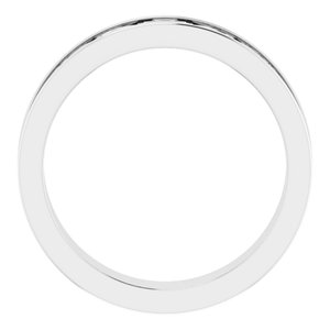 14K White Gold 4.41 Mm Polished Sculptural Band Size 7
