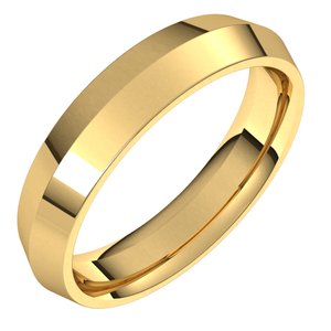 18K Yellow Or White Or Rose Gold Comfort-Fit Knife Band