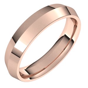 18K Yellow Or White Or Rose Gold Comfort-Fit Knife Band