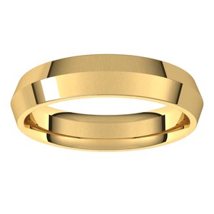 18K Yellow Or White Or Rose Gold Comfort-Fit Knife Band