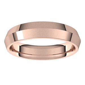18K Yellow Or White Or Rose Gold Comfort-Fit Knife Band