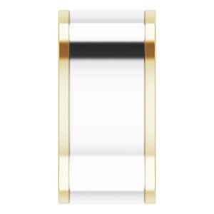 14K Yellow Or White Or Rose Gold Stepped-Edge Inlay Flat Band