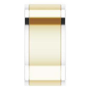14K Yellow Or White Or Rose Gold Stepped-Edge Inlay Flat Band