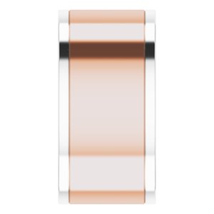 14K Yellow Or White Or Rose Gold Stepped-Edge Inlay Flat Band
