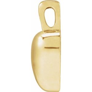 14K Yellow Gold 15.25 X 10.25 Mm Polished Heart Pendant