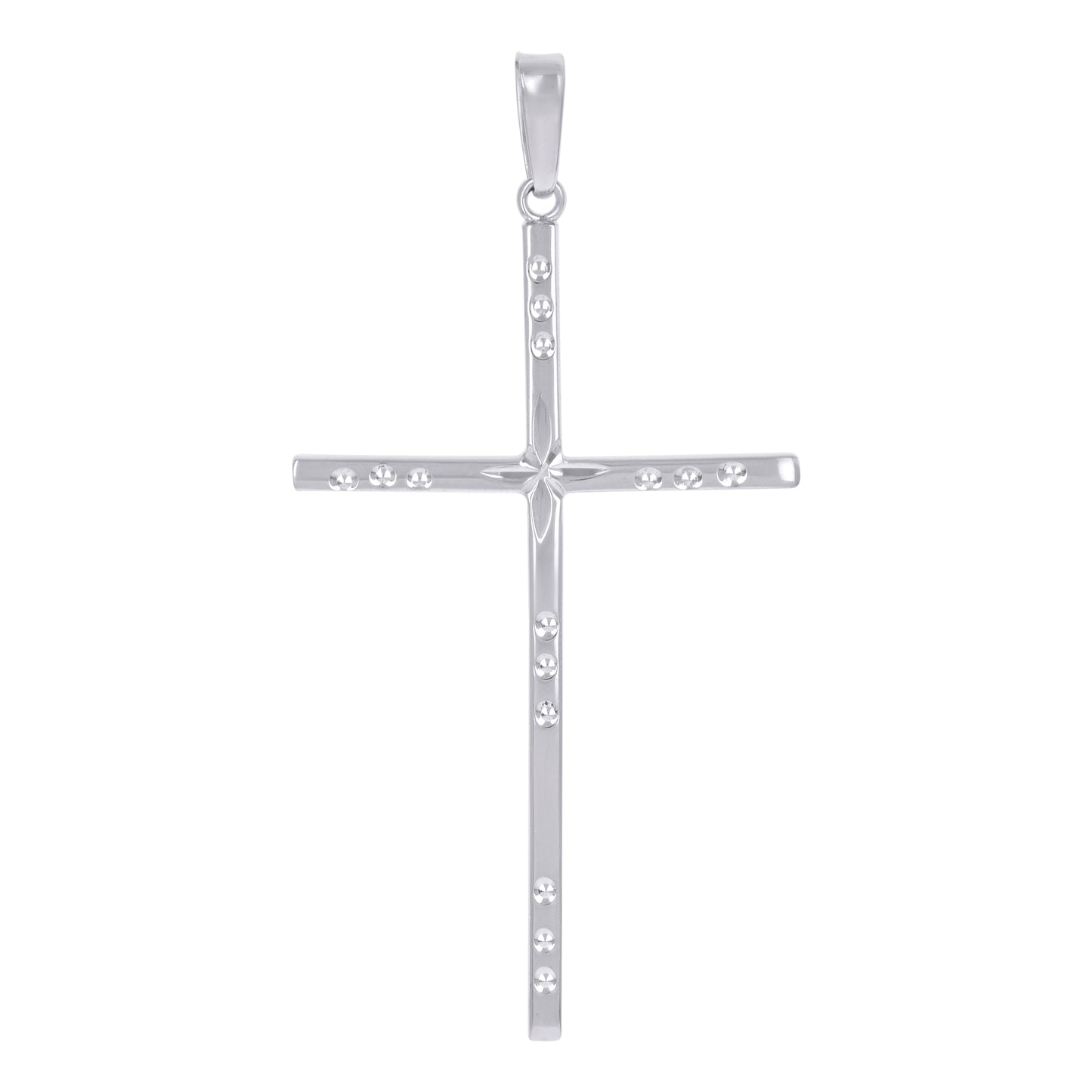 Sterling Silver Unisex Cross Religious Charm Pendant