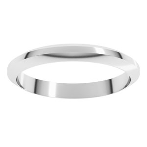 10K Yellow Or White Or Rose Gold Trapezoid Flat Band