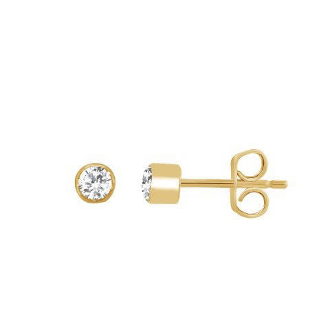 10K Yellow Gold 0.48-0.52 Cttw Diamond Earring