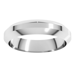 Sterling Silver Trapezoid Flat Band