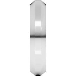 Sterling Silver Trapezoid Flat Band