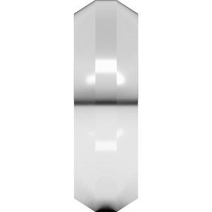 Sterling Silver Trapezoid Flat Band