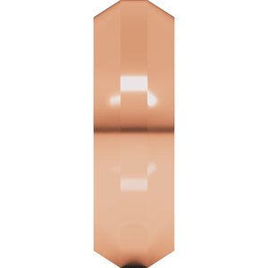 10K Yellow Or White Or Rose Gold Trapezoid Flat Band