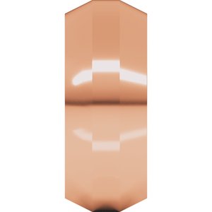 18K Yellow Or White Or Rose Gold Trapezoid Flat Band