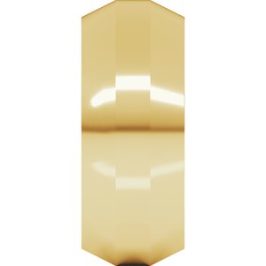 18K Yellow Or White Or Rose Gold Trapezoid Flat Band