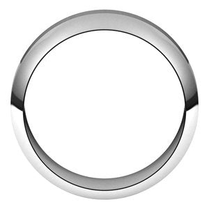 14K X1 White Gold Trapezoid Flat Band