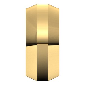 14K Yellow Or White Or Rose Gold Trapezoid Flat Band