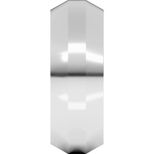 Sterling Silver Trapezoid Flat Band
