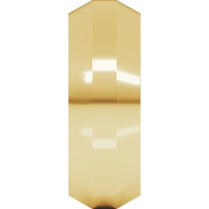 18K Yellow Or White Or Rose Gold Trapezoid Flat Band