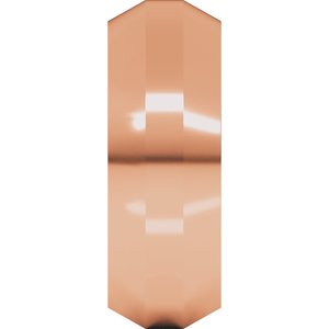 14K Yellow Or White Or Rose Gold Trapezoid Flat Band