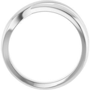 Sterling Silver Polished Criss Cross Ring Size 7