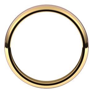 14K Yellow Or White Or Rose Gold Stepped Beveled-Edge Inlay Half Round Band