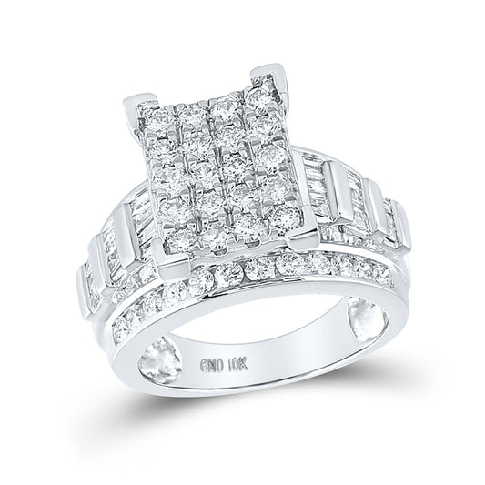 10K White Or Yellow Gold Round Diamond Bridal Wedding Engagement Ring , Womens Size: 5-10