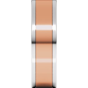 14K Yellow Or White Or Rose Gold Comfort-Fit Flat Band