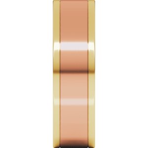 14K Yellow Or White Or Rose Gold Comfort-Fit Flat Band