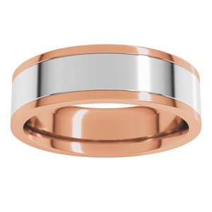 14K Yellow Or White Or Rose Gold Comfort-Fit Flat Band