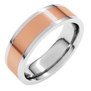 14K Yellow Or White Or Rose Gold Comfort-Fit Flat Band