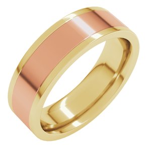 14K Yellow Or White Or Rose Gold Comfort-Fit Flat Band