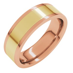 14K Yellow Or White Or Rose Gold Comfort-Fit Flat Band