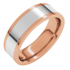 14K Yellow Or White Or Rose Gold Comfort-Fit Flat Band