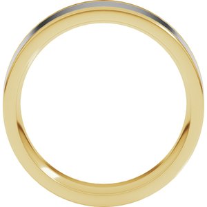 14K Yellow Or White Or Rose Gold Comfort-Fit Flat Band