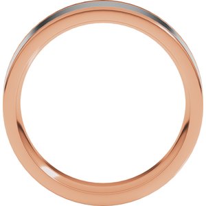 14K Yellow Or White Or Rose Gold Comfort-Fit Flat Band