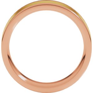 14K Yellow Or White Or Rose Gold Comfort-Fit Flat Band