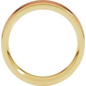 14K Yellow Or White Or Rose Gold Comfort-Fit Flat Band