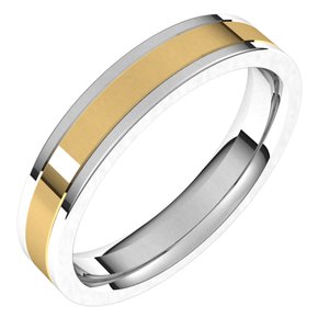 14K Yellow Or White Or Rose Gold Comfort-Fit Flat Band