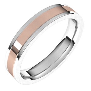 14K Yellow Or White Or Rose Gold Comfort-Fit Flat Band