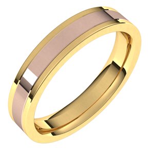 14K Yellow Or White Or Rose Gold Comfort-Fit Flat Band