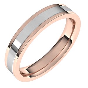 14K Yellow Or White Or Rose Gold Comfort-Fit Flat Band