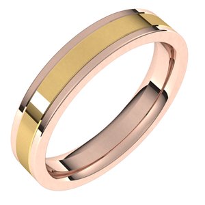 14K Yellow Or White Or Rose Gold Comfort-Fit Flat Band