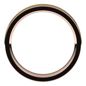 14K Yellow Or White Or Rose Gold Comfort-Fit Flat Band