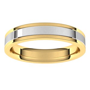 14K Yellow Or White Or Rose Gold Comfort-Fit Flat Band