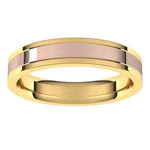 14K Yellow Or White Or Rose Gold Comfort-Fit Flat Band
