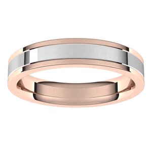 14K Yellow Or White Or Rose Gold Comfort-Fit Flat Band